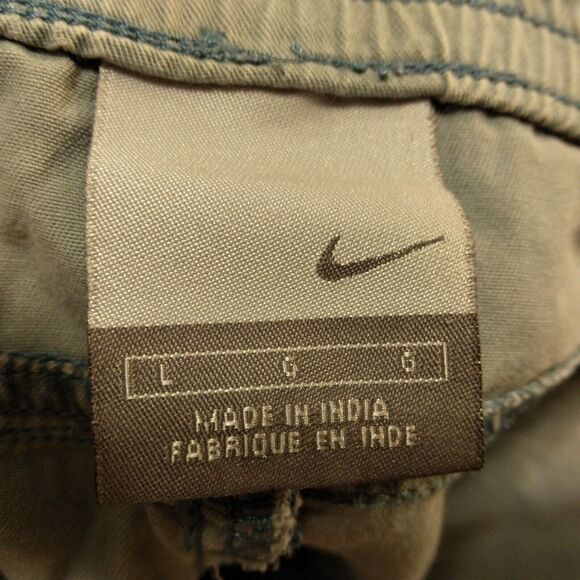 Nike shorts mens L Large light blue chino flat front active outdoor gym - Picture 7 of 9